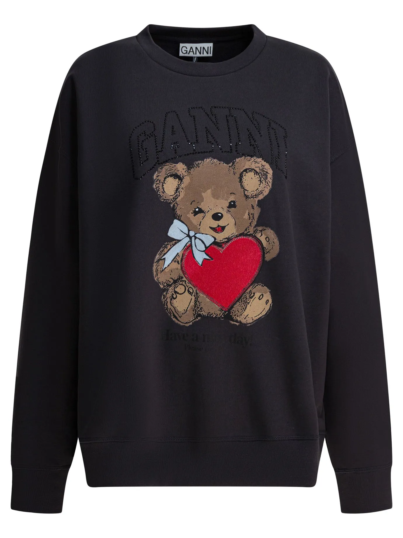 Bear Sweatshirts Black sold by Wanan Luxury