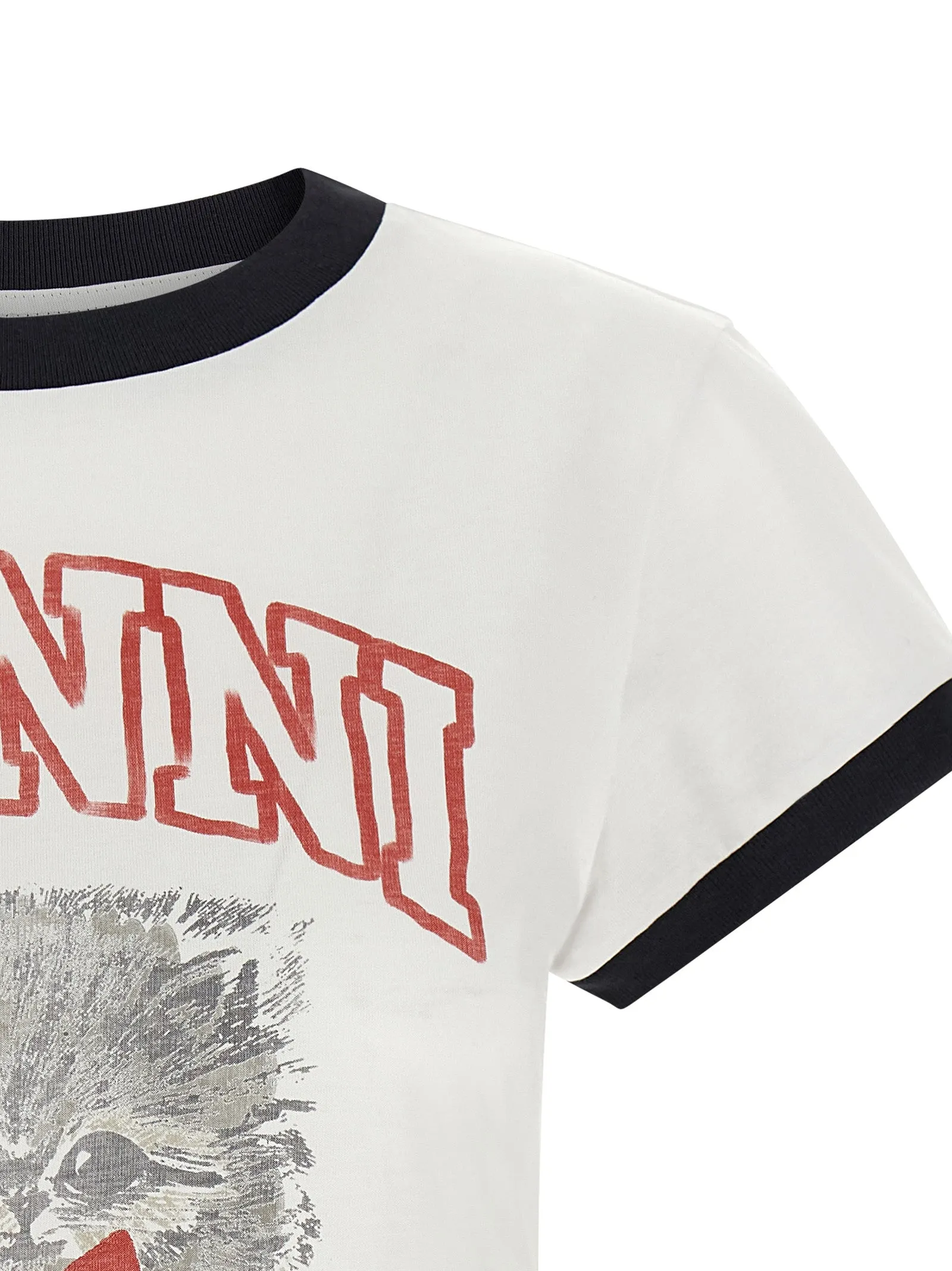 Printed T-Shirt White sold by Wanan Luxury product image thumbnail 3