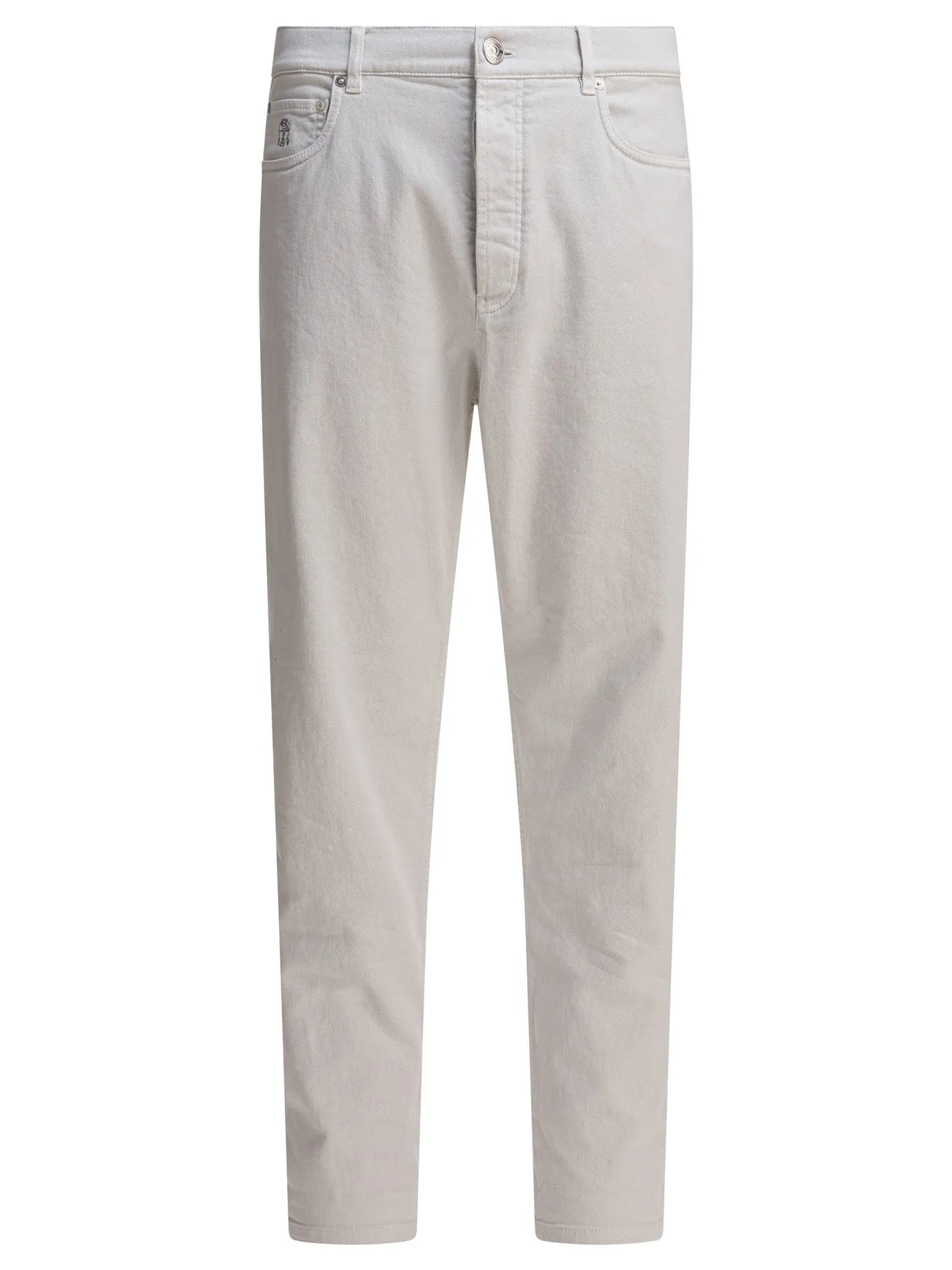 Straight-Leg Jeans White sold by Wanan Luxury