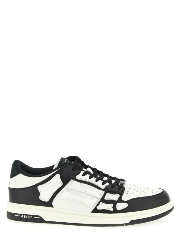 Skel Low Top Sneakers White/Black made by AMIRI