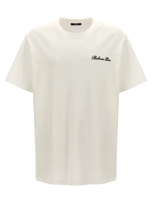 Signature T-Shirt White/Black made by Balmain