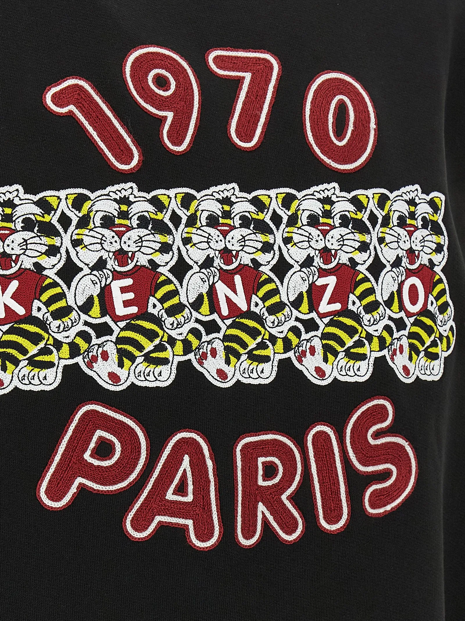 Wild Tiger Embroidered Sweatshirt Black sold by Wanan Luxury product image thumbnail 4