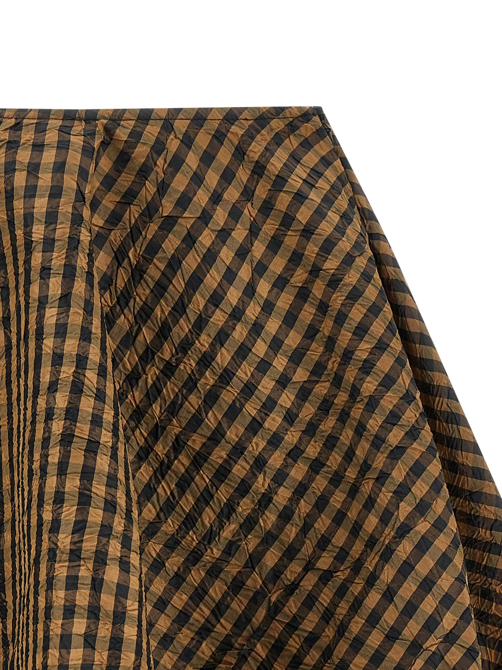 Crinckled Taffetà Skirts Brown sold by Wanan Luxury product image thumbnail 3