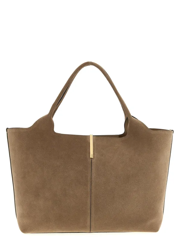 Small To Medium Suede Shopping Bag Tote Bag Beige sold by Wanan Luxury