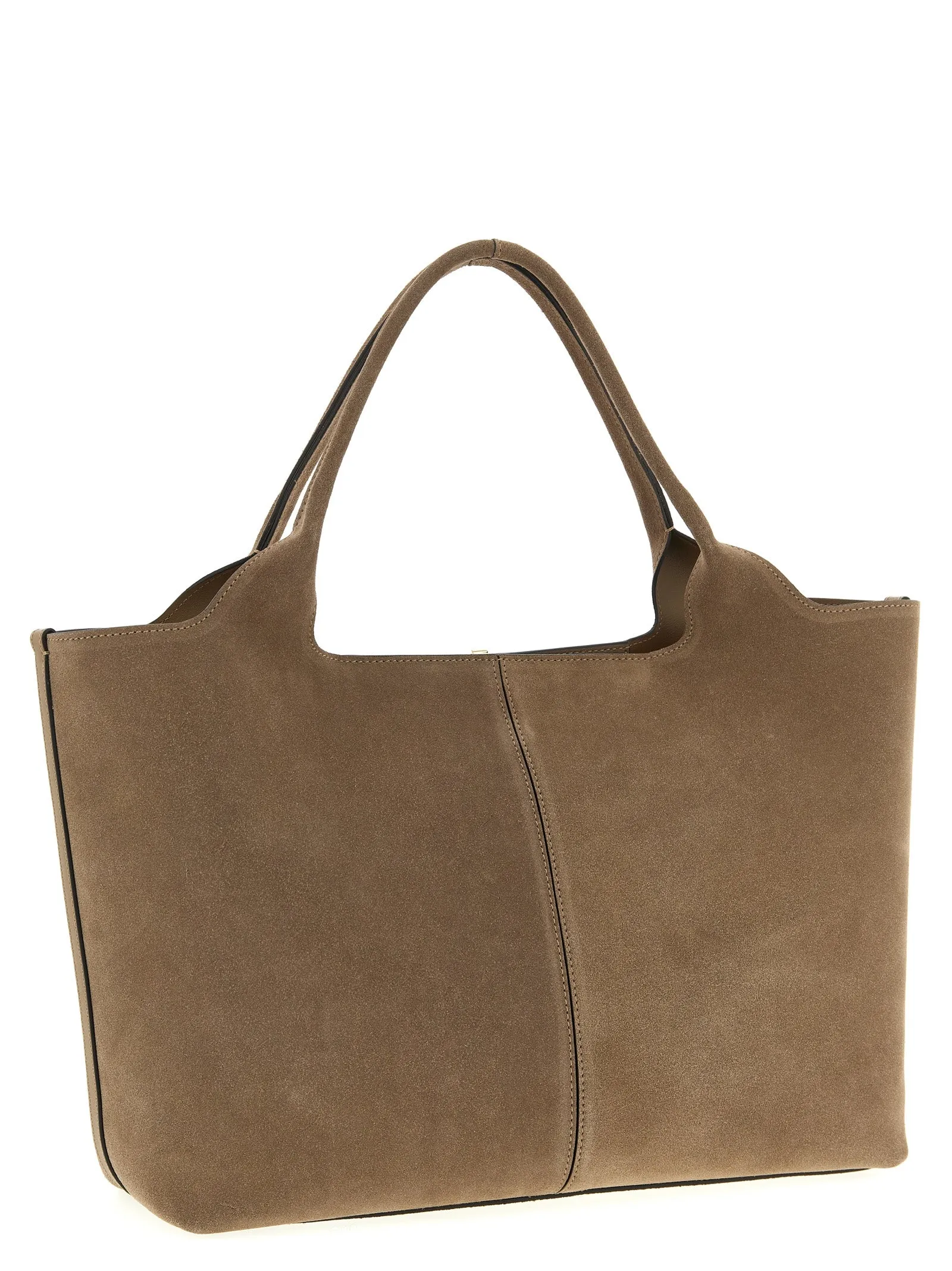 Small To Medium Suede Shopping Bag Tote Bag Beige sold by Wanan Luxury product image thumbnail 2