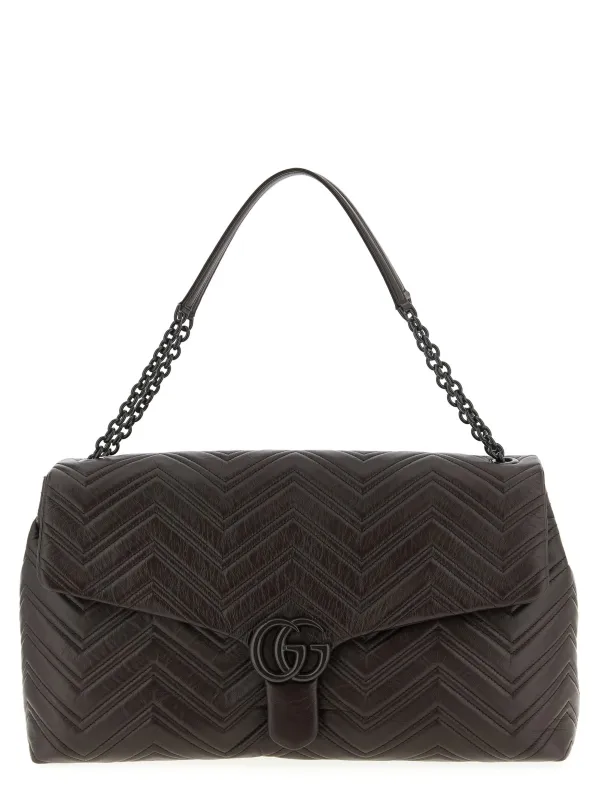 Gg Marmont Shoulder Bags Brown sold by Wanan Luxury
