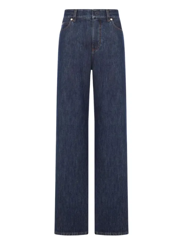 High-Waisted And Straight Leg Five-Pocket Jeans sold by Wanan Luxury