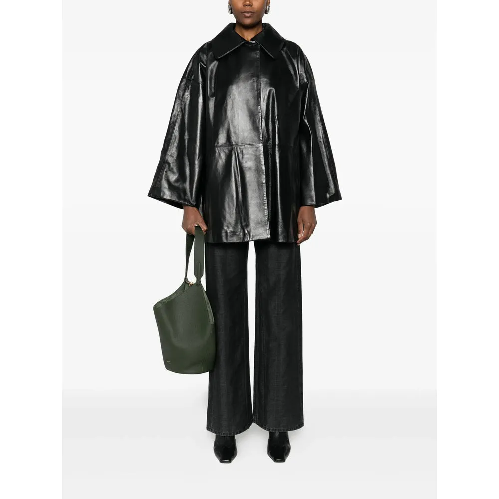 Leather Outerwears Black sold by Wanan Luxury product image thumbnail 2