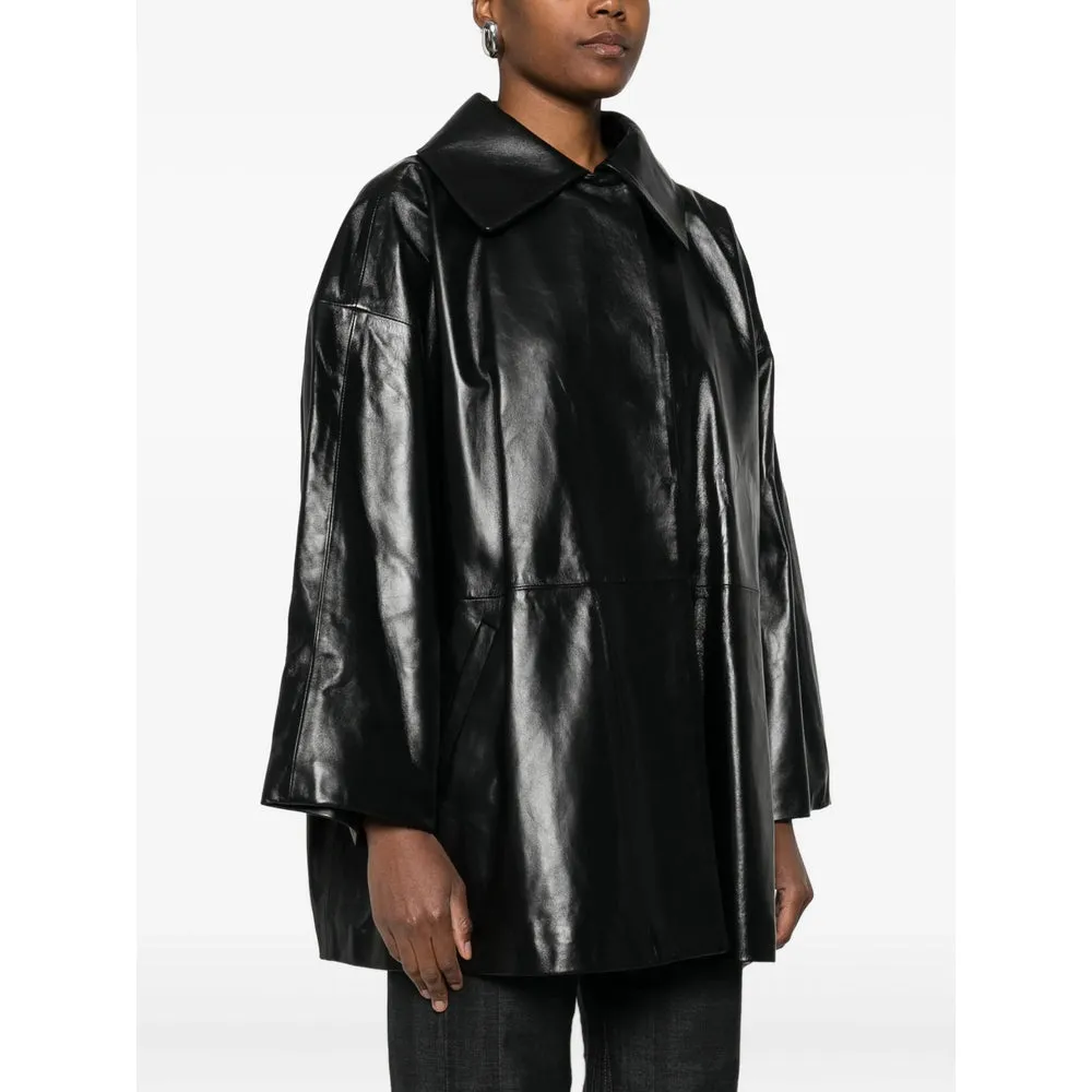 Leather Outerwears Black sold by Wanan Luxury product image thumbnail 3
