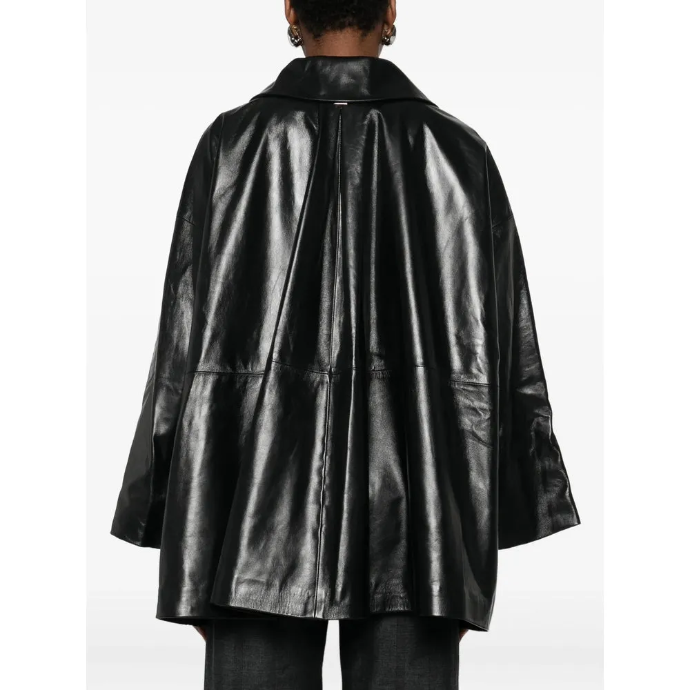 Leather Outerwears Black sold by Wanan Luxury product image thumbnail 4