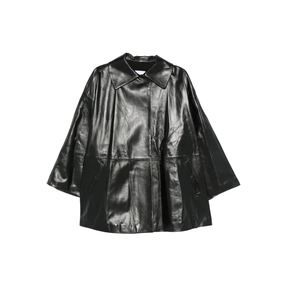 Leather Outerwears Black sold by Wanan Luxury