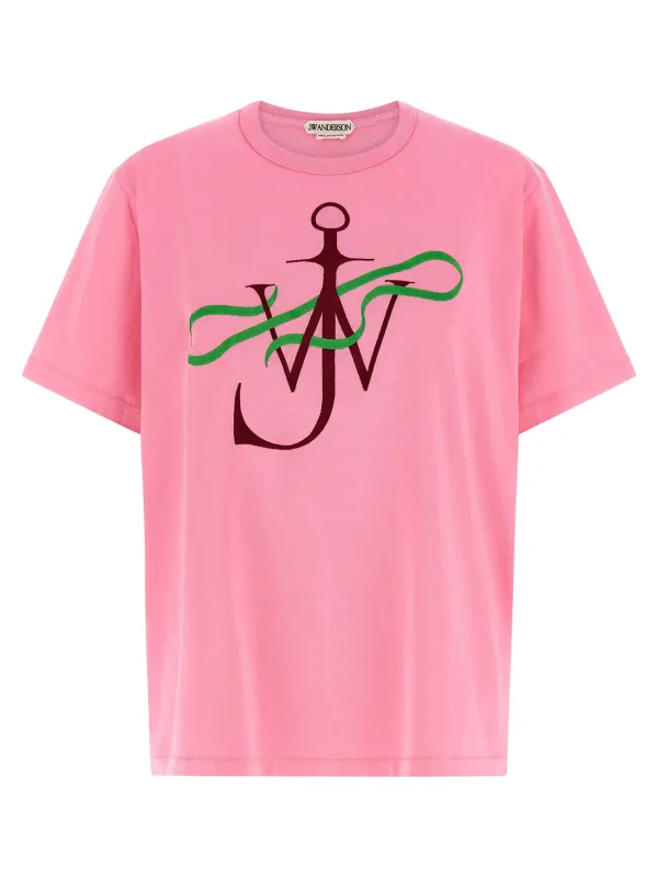 Ribbon Anchor T-Shirt Pink sold by Wanan Luxury