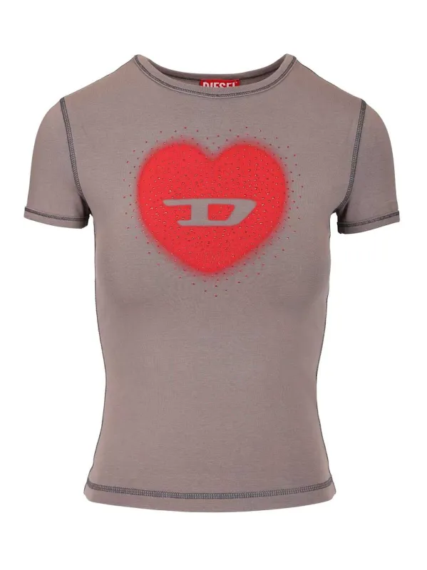 Cotton T-Shirt Grey sold by Wanan Luxury