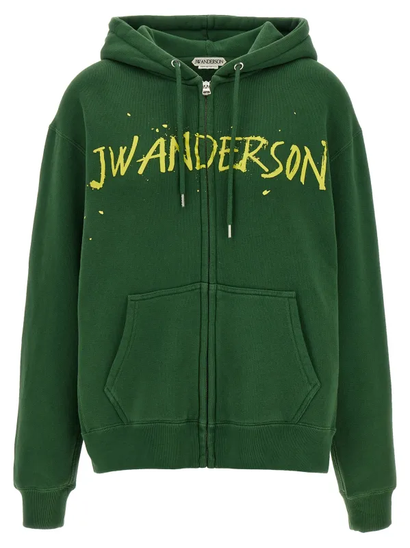 Printed Hoodie Sweatshirt Green sold by Wanan Luxury