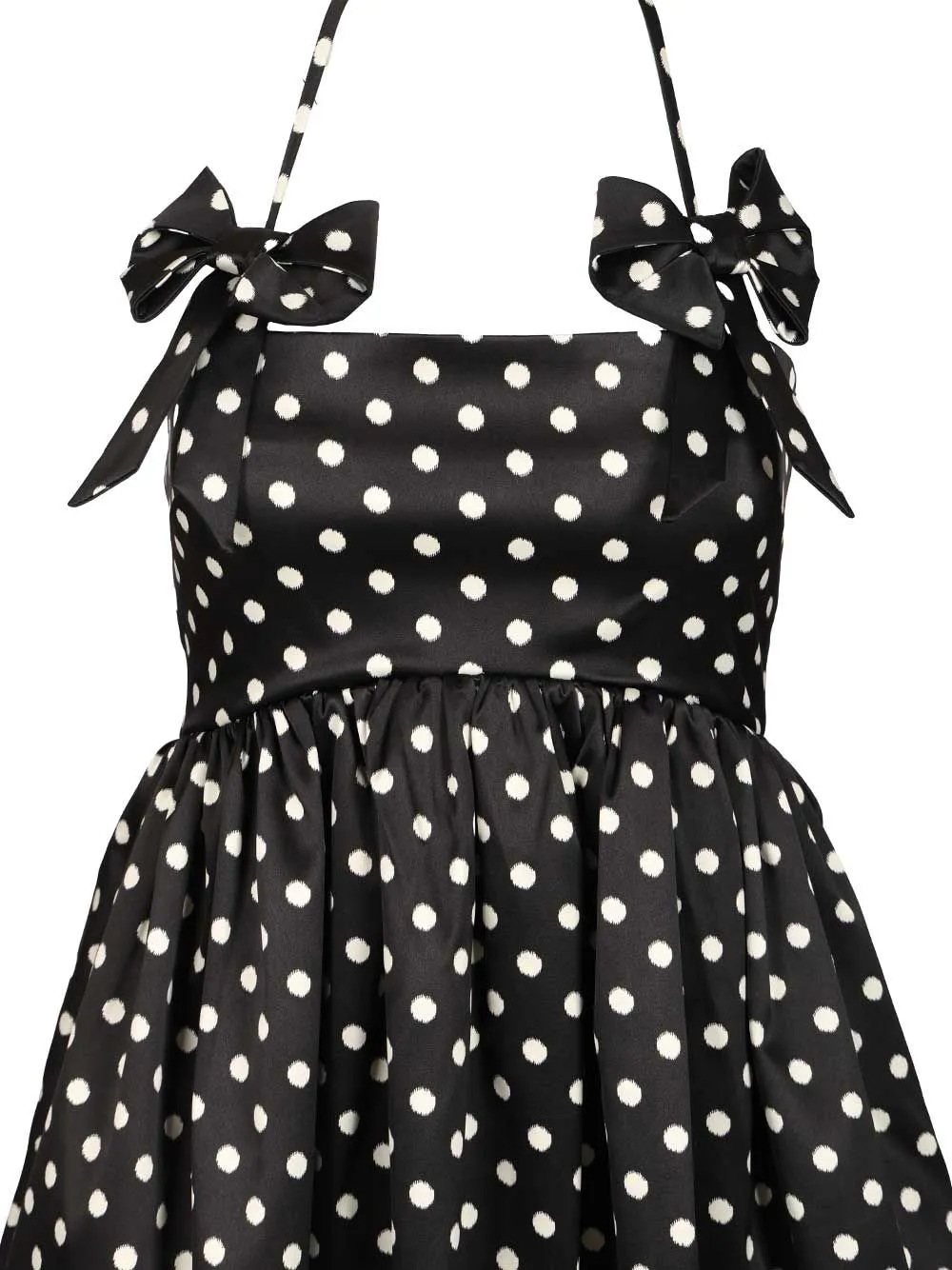 Polka Dot Mini Dress Dresses Black sold by Wanan Luxury product image thumbnail 4