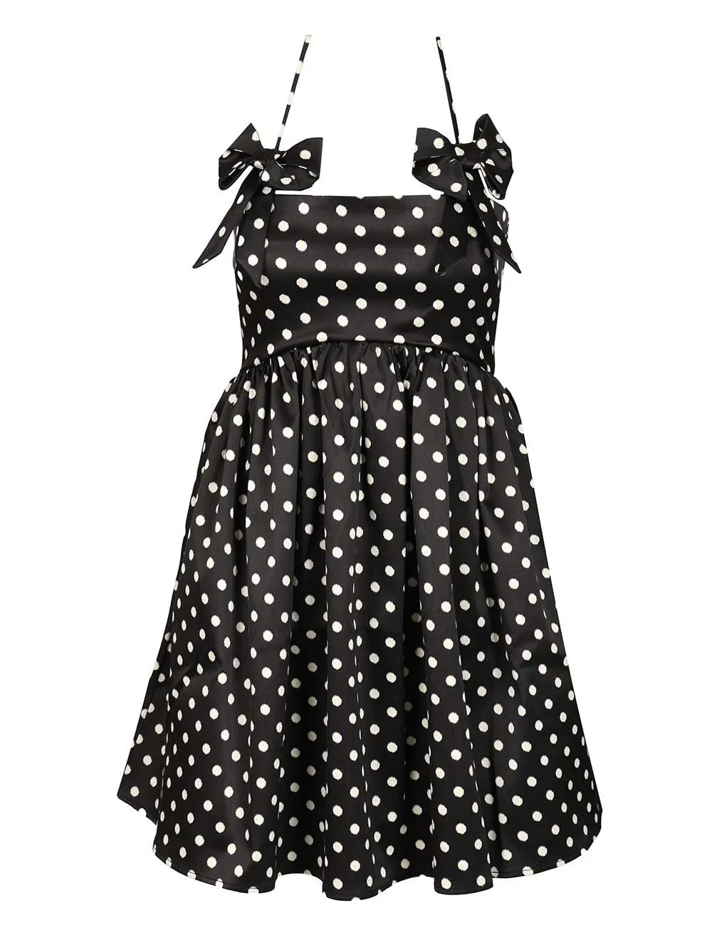 Polka Dot Mini Dress Dresses Black sold by Wanan Luxury