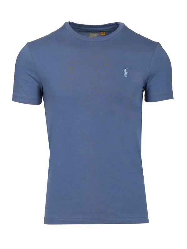 Cotton T-Shirt Blue sold by Wanan Luxury