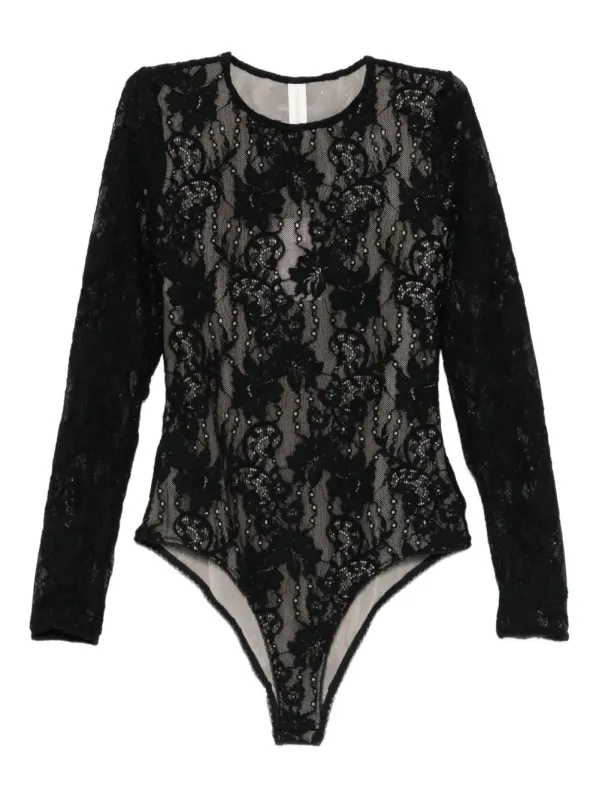 Stretch Lace Bodysuit sold by Wanan Luxury