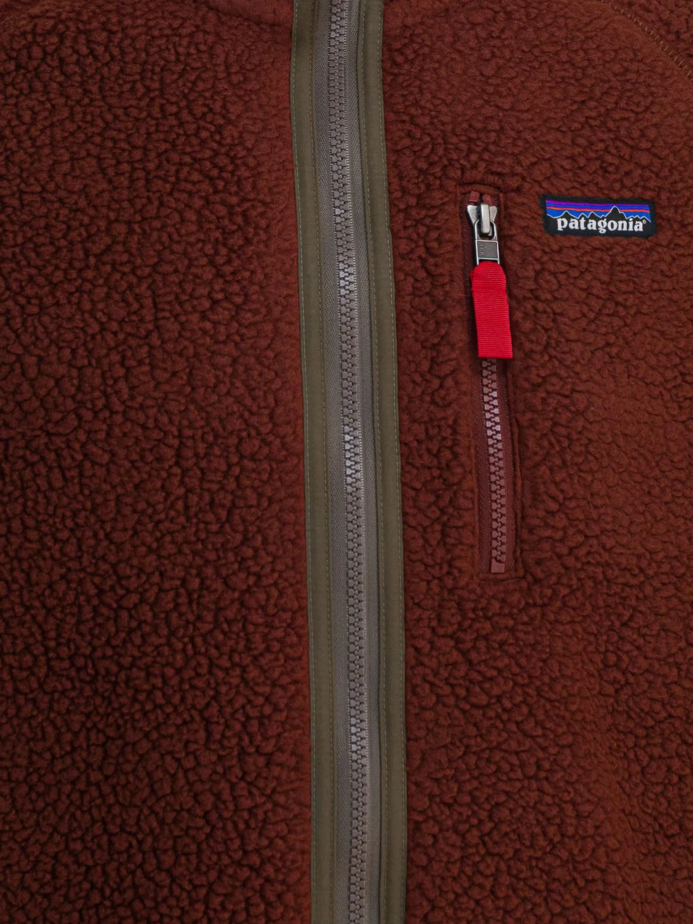 Retro Pile Fleece Jackets And Coats Bordeaux sold by Wanan Luxury product image thumbnail 3