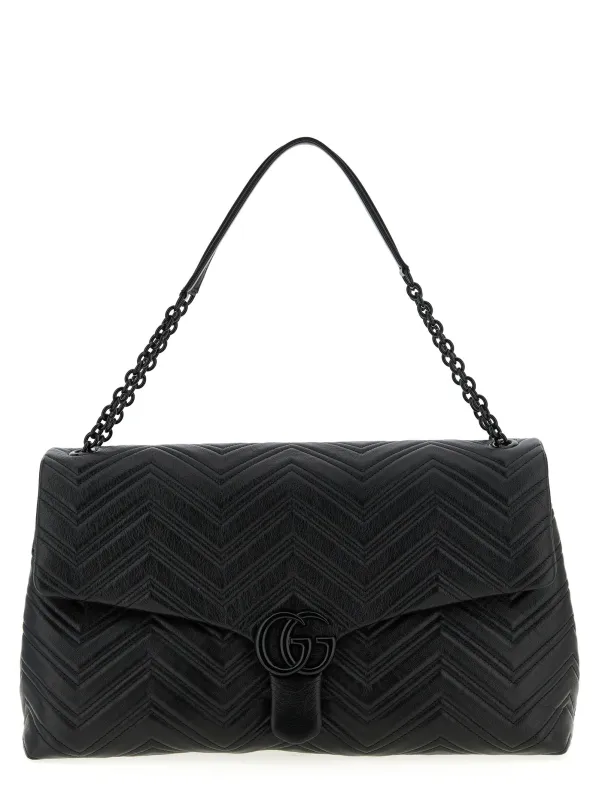 Gg Marmont Shoulder Bags Black sold by Wanan Luxury