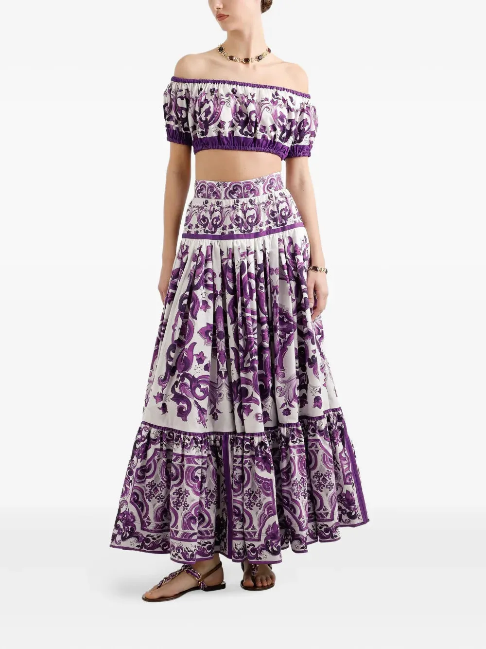 Printed Crop Top sold by Wanan Luxury product image thumbnail 2