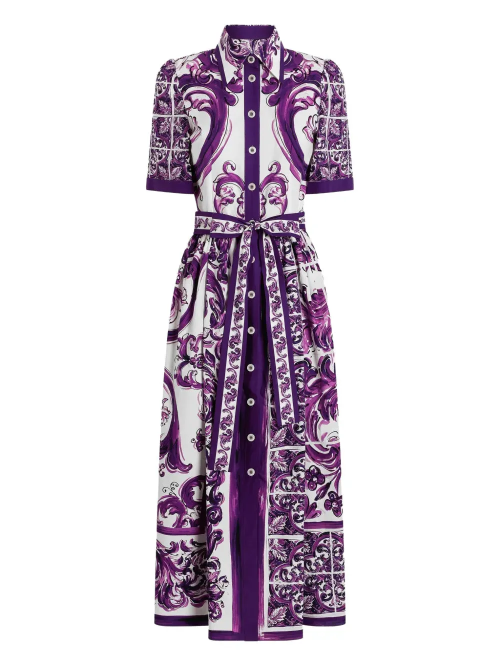 Majolica Print Midi Dress sold by Wanan Luxury