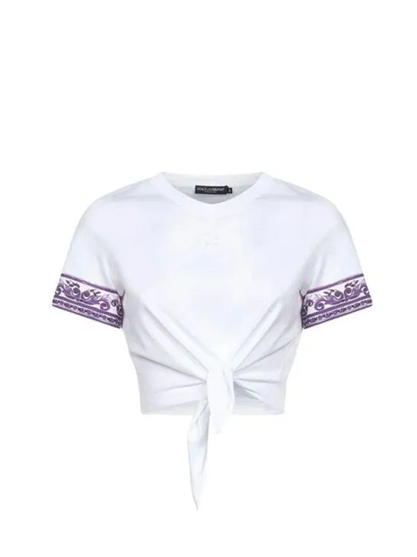 Cotton T-Shirt With Logo Application sold by Wanan Luxury