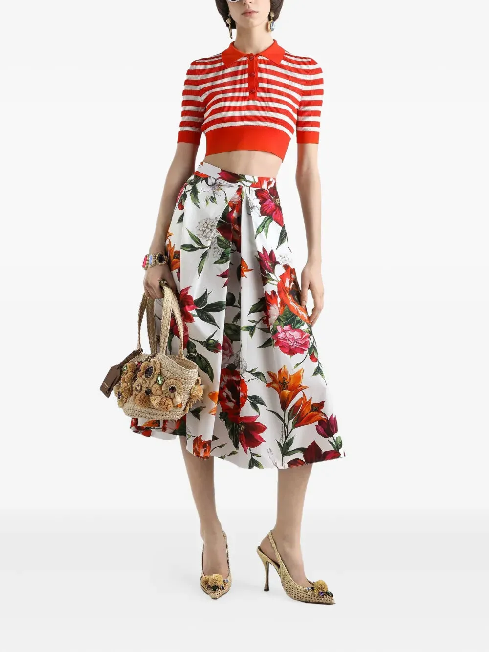 Floral Print Midi Skirt sold by Wanan Luxury product image thumbnail 2
