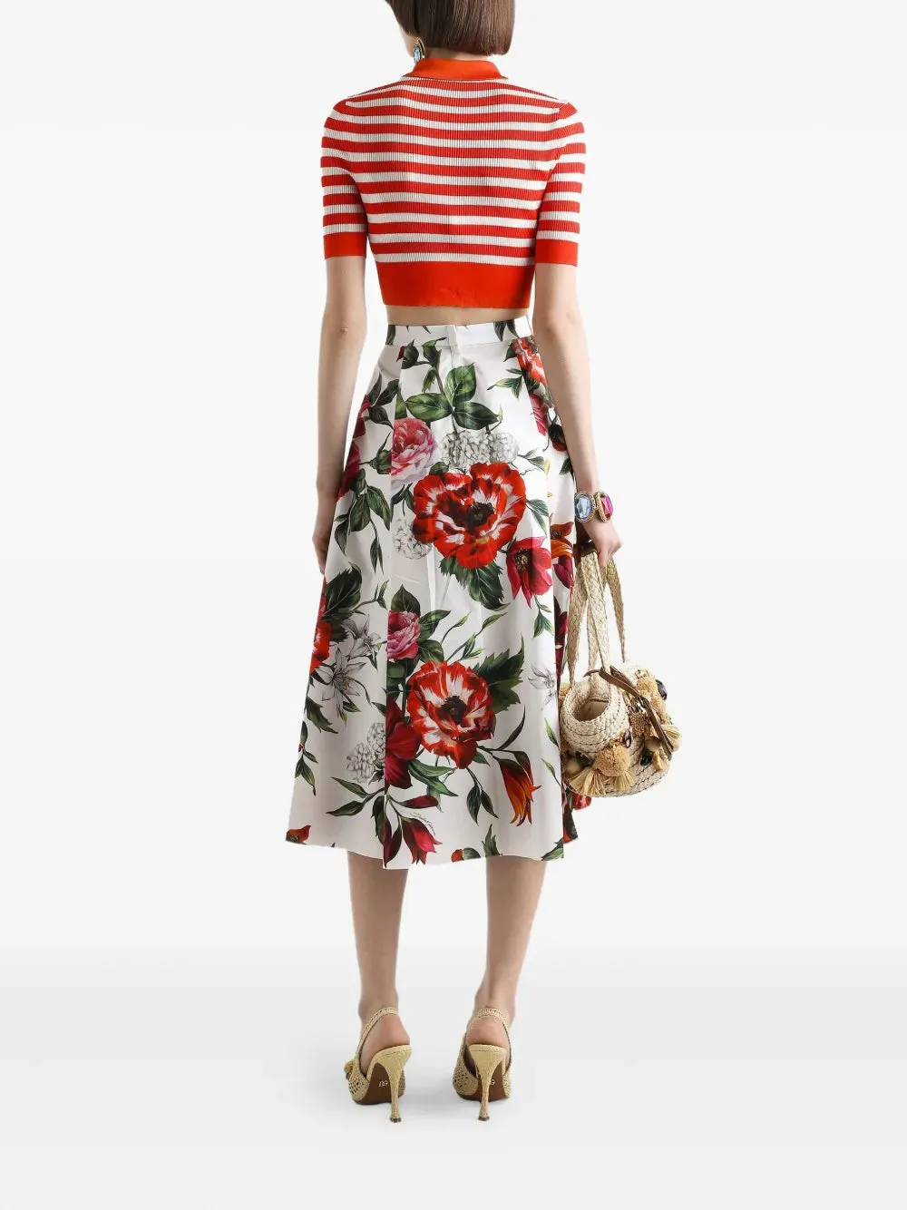 Floral Print Midi Skirt sold by Wanan Luxury product image thumbnail 4