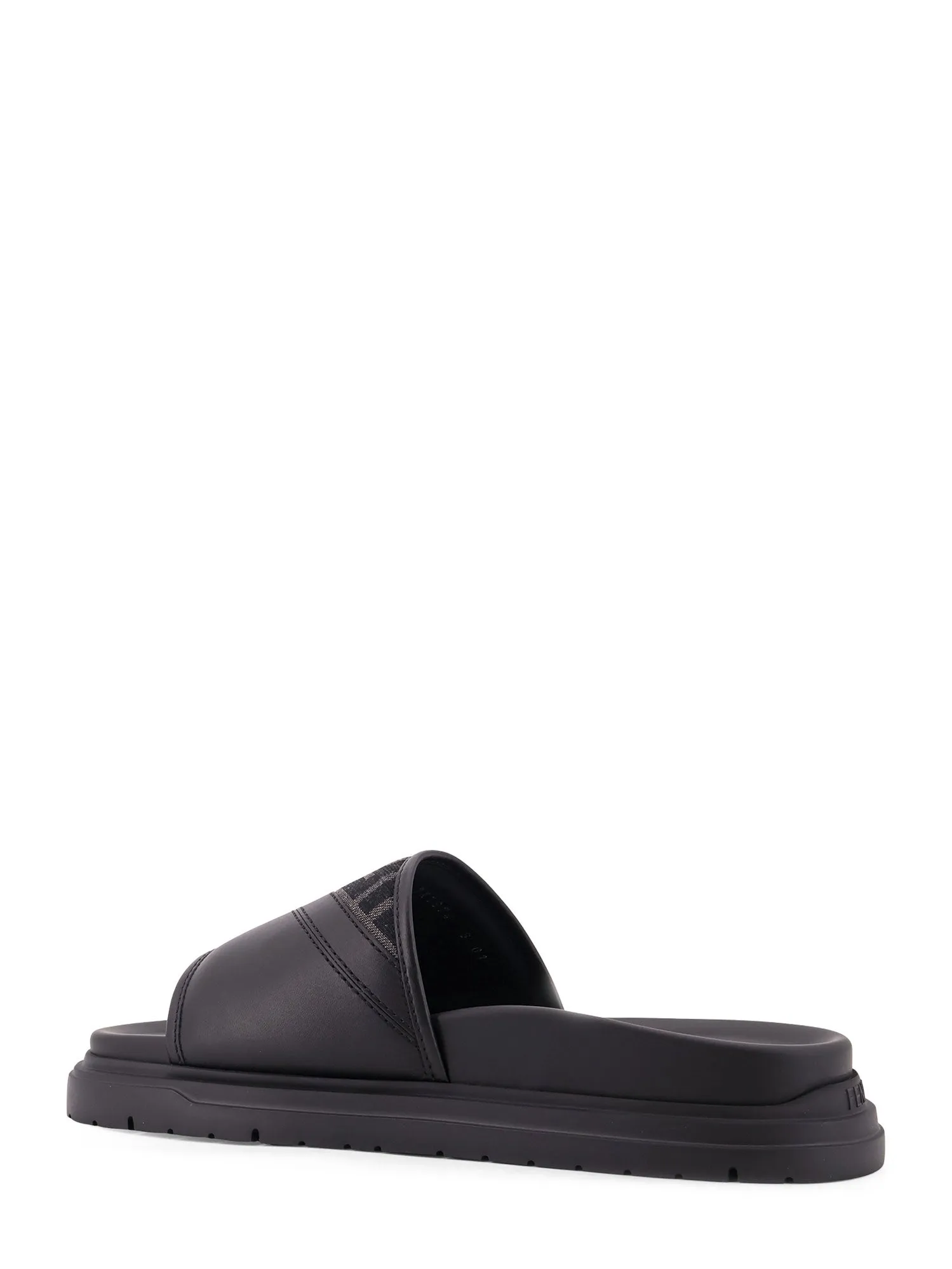 Low Leather Sandals With Ff Jacquard Insert sold by Wanan Luxury product image thumbnail 3