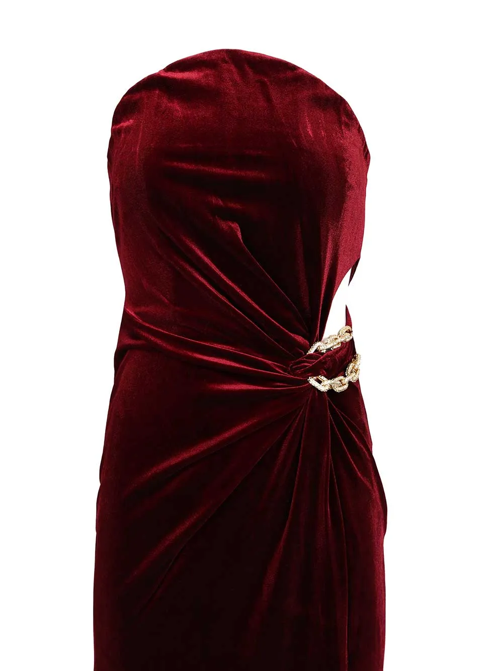 Bandeau Maxi Dress Dresses Bordeaux sold by Wanan Luxury product image thumbnail 4