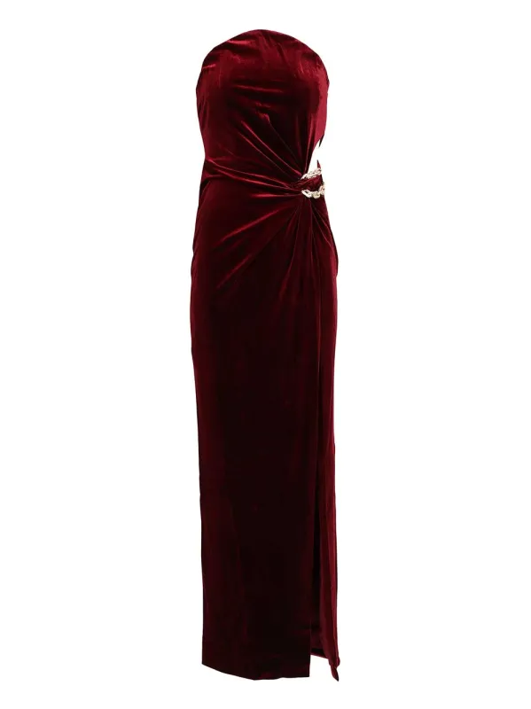 Bandeau Maxi Dress Dresses Bordeaux sold by Wanan Luxury