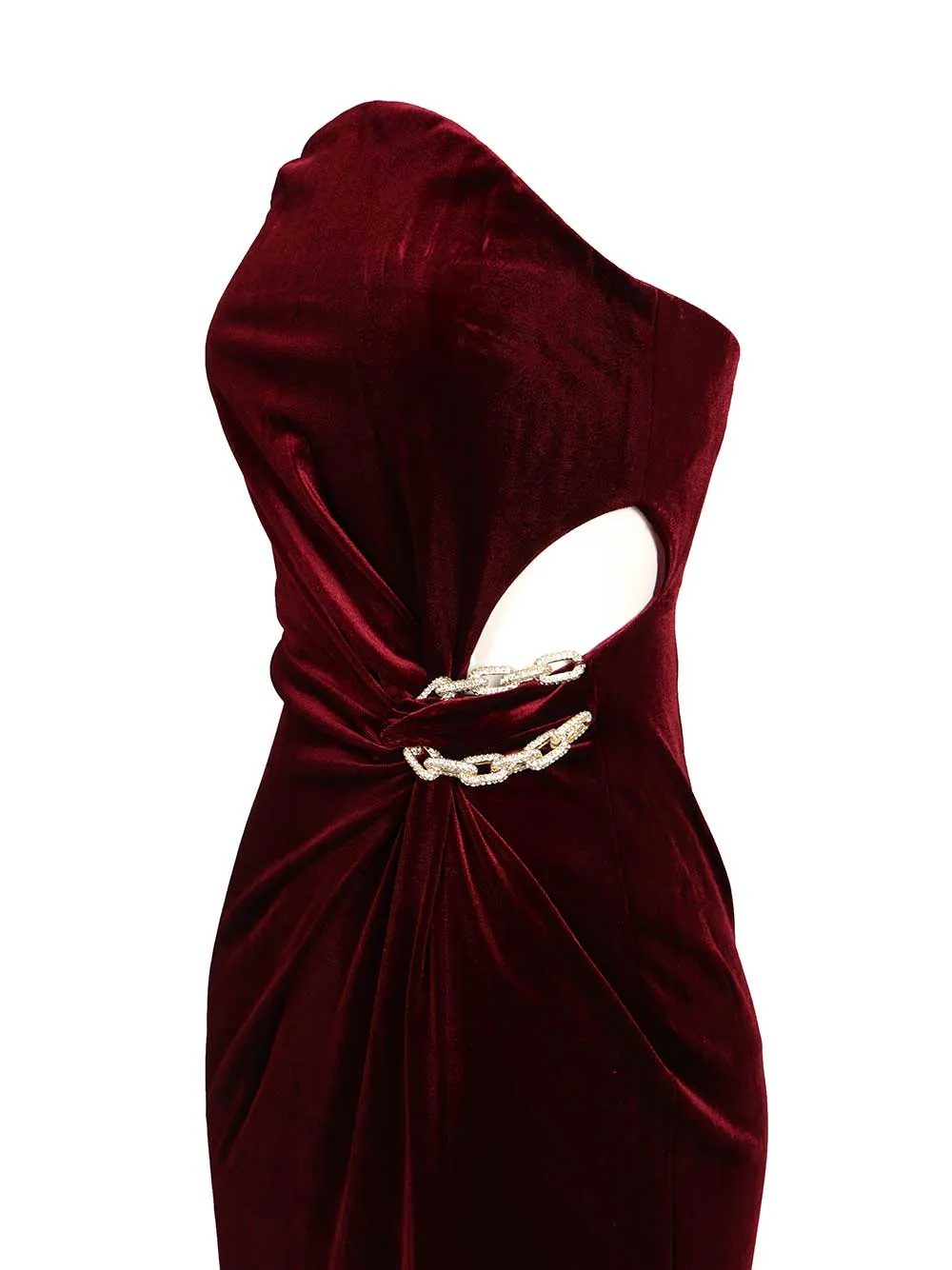 Bandeau Maxi Dress Dresses Bordeaux sold by Wanan Luxury product image thumbnail 5