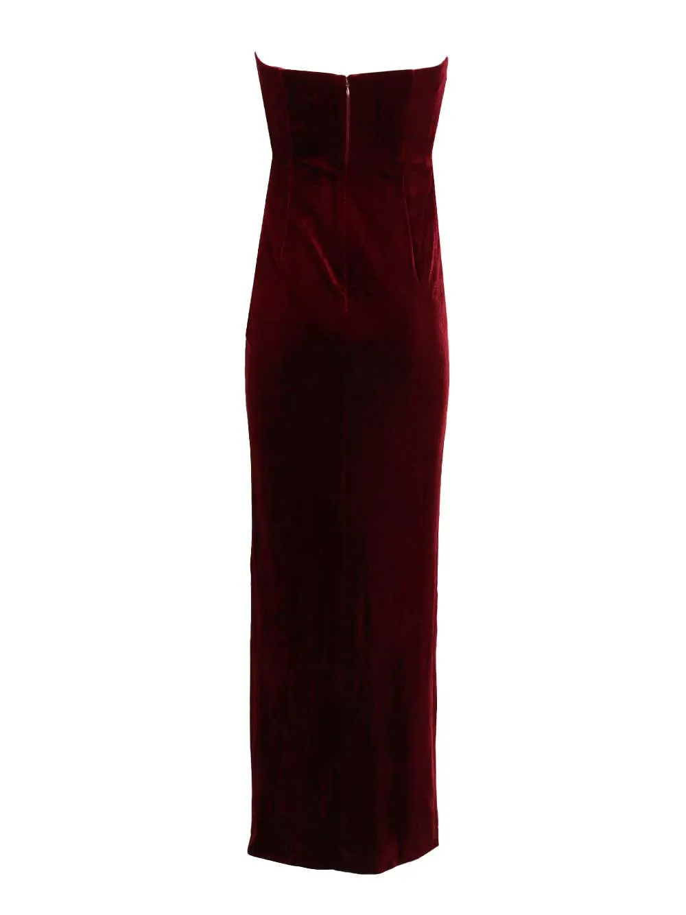 Bandeau Maxi Dress Dresses Bordeaux sold by Wanan Luxury product image thumbnail 2