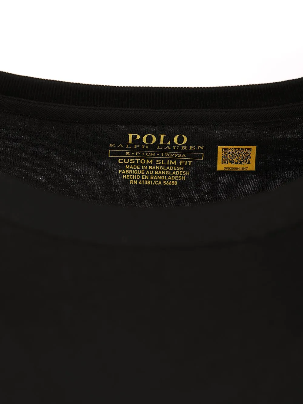 Crew Neck Cotton T-Shirt Black sold by Wanan Luxury product image thumbnail 4