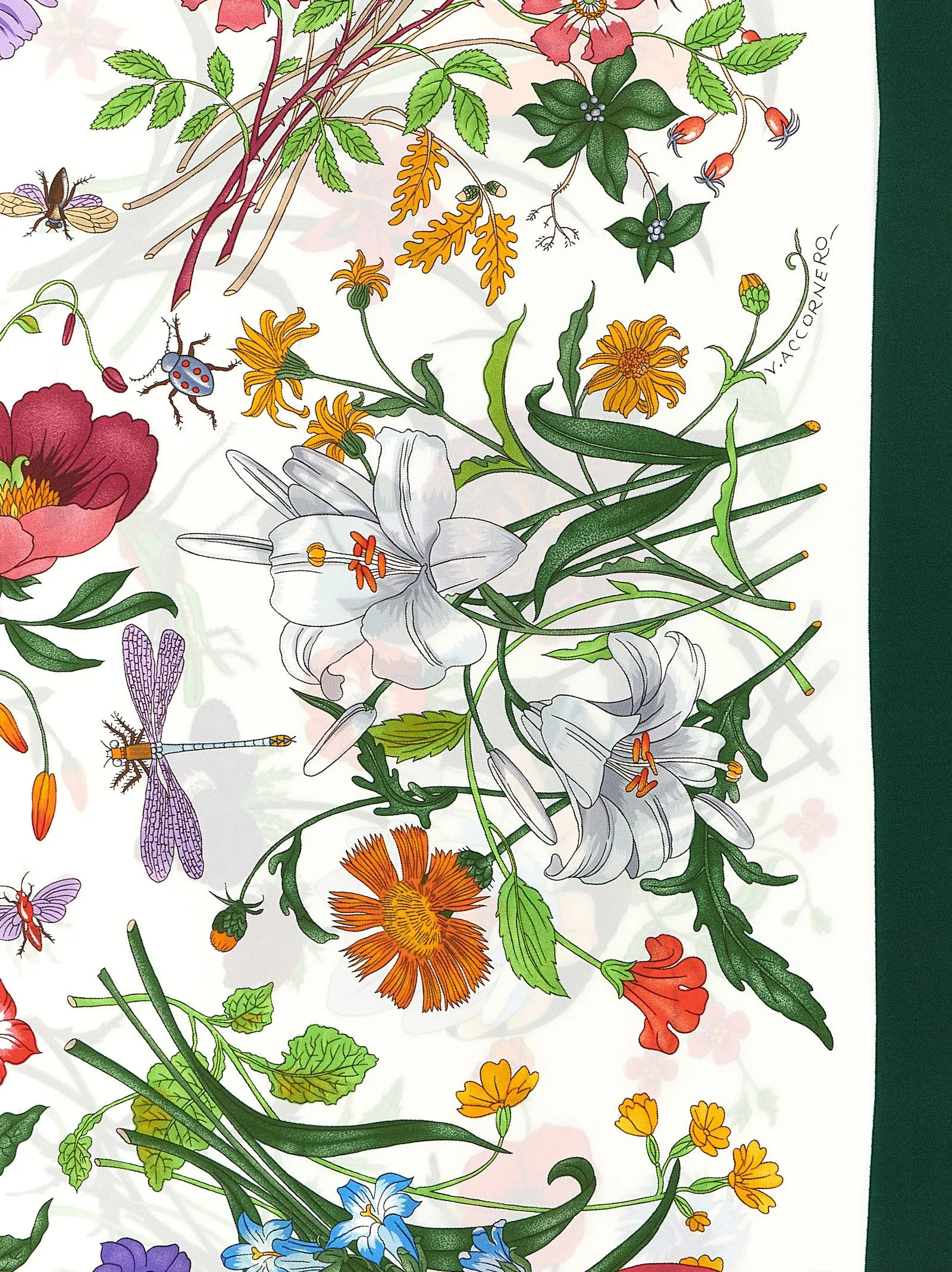 Flora Scarves And Foulards Multicolor sold by Wanan Luxury product image thumbnail 3