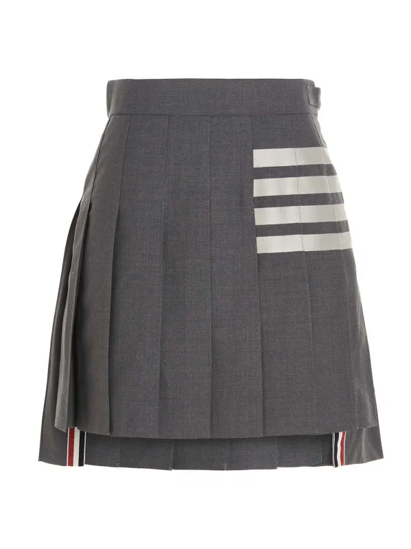 4 Bar Skirts Gray made by Thom Browne