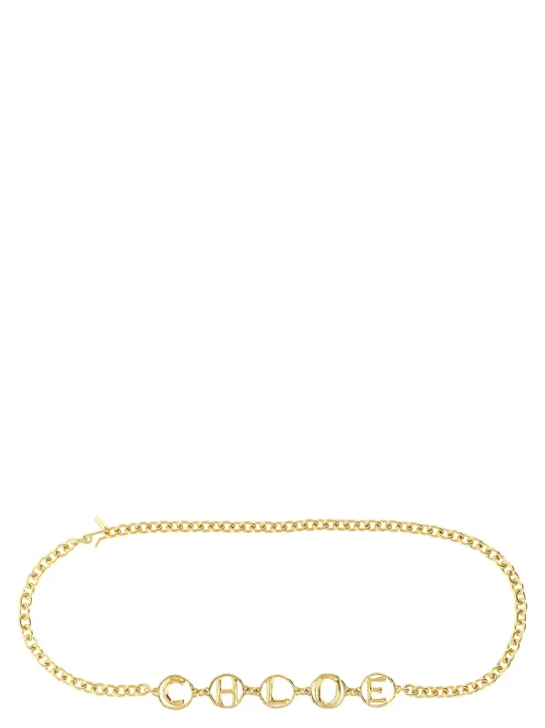 Chloé Script Belts Gold sold by Wanan Luxury