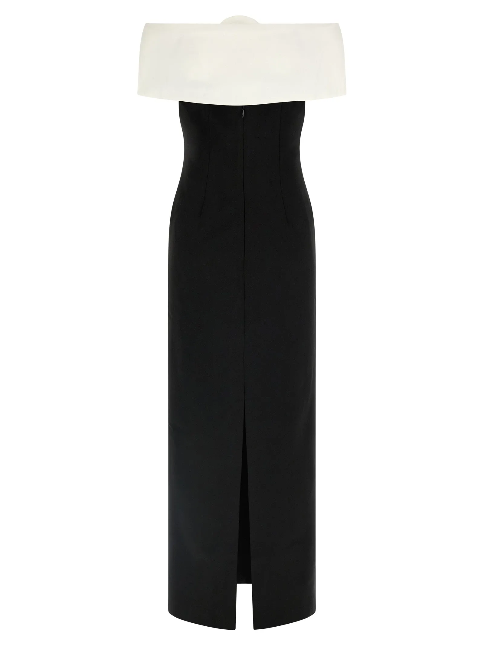 Black CrêPe Flower Maxi Skirts White/Black sold by Wanan Luxury product image thumbnail 2