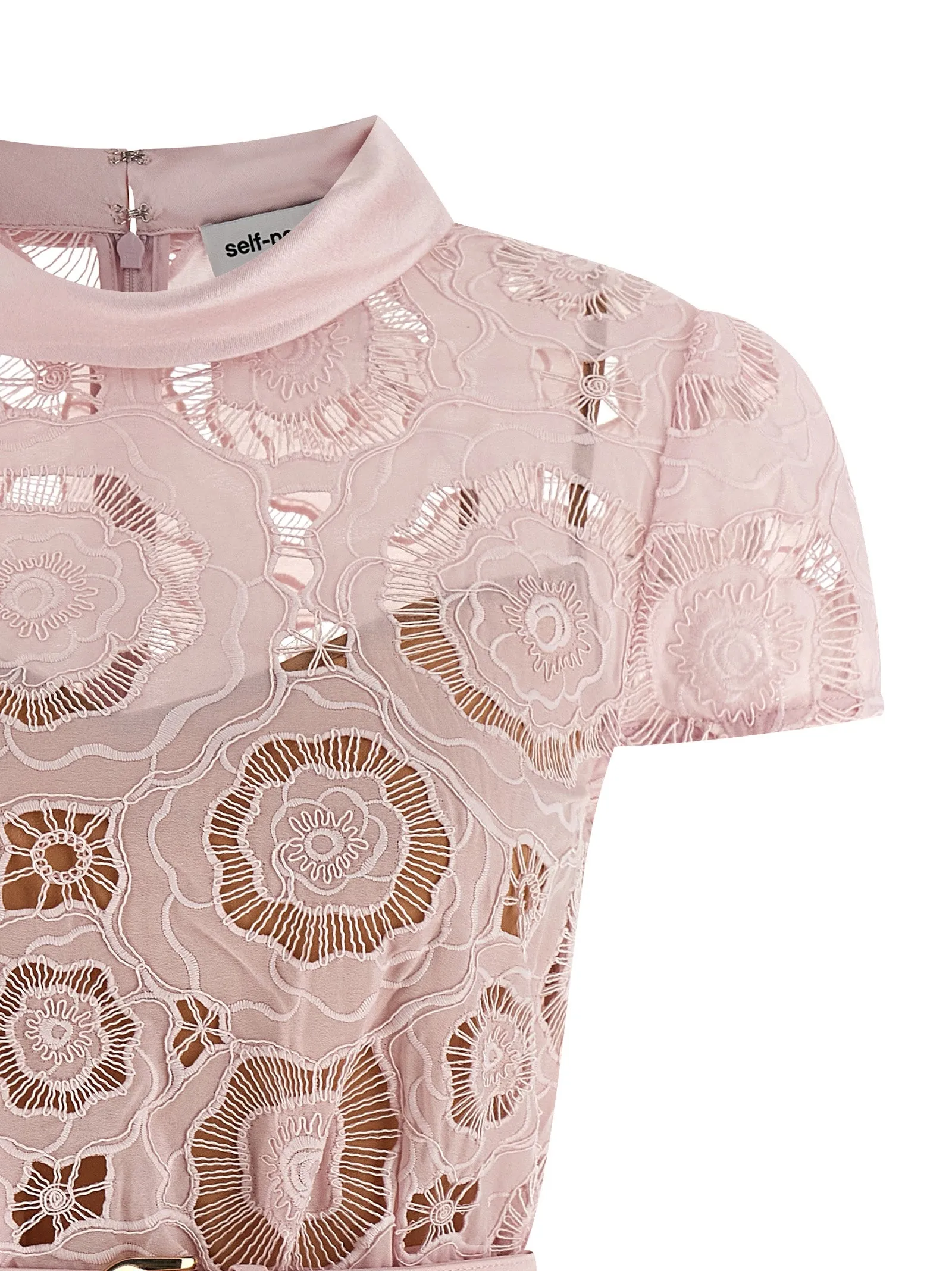 Pink Floral Lace Mini Skirts Pink sold by Wanan Luxury product image thumbnail 3