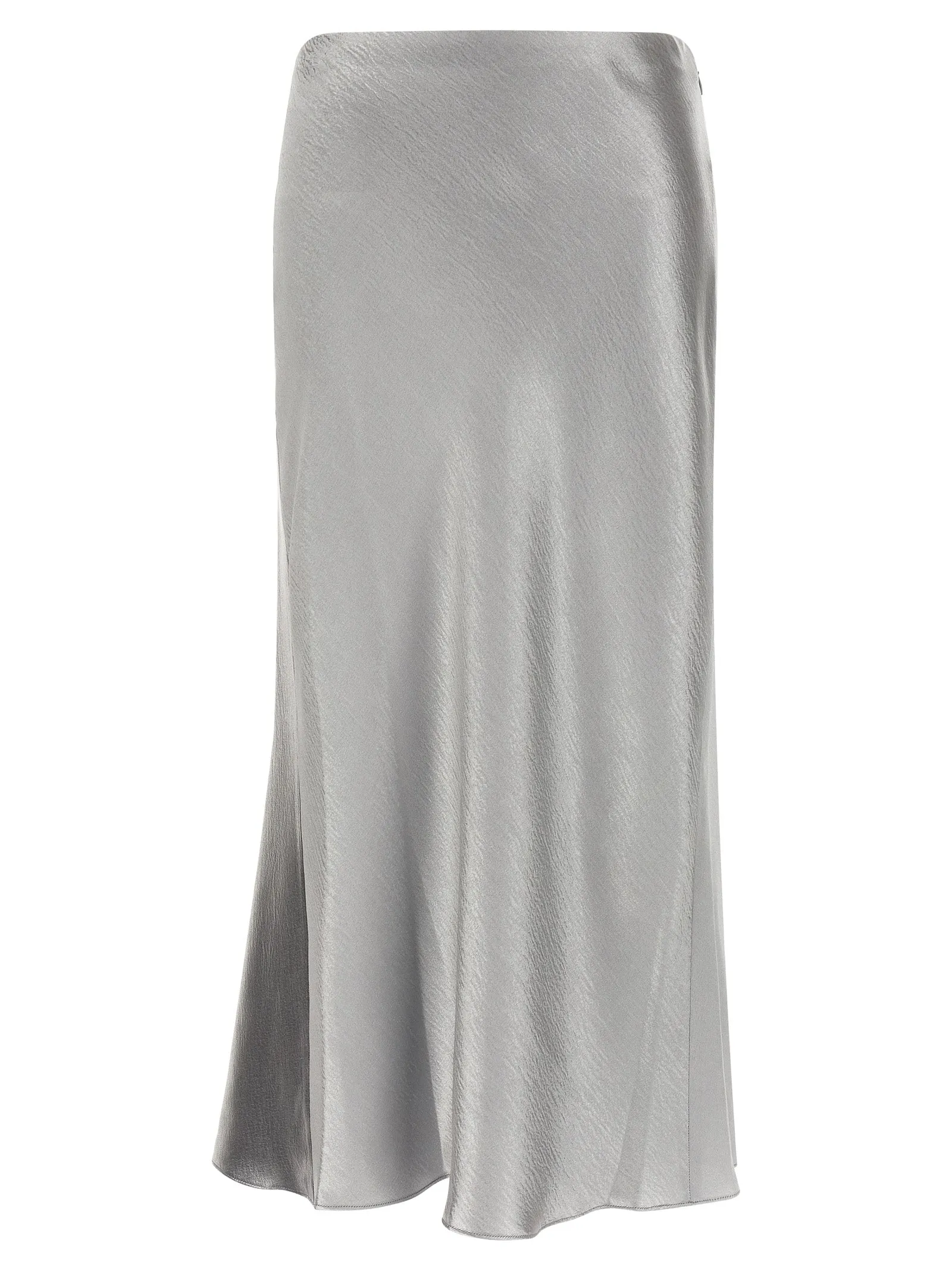 Satin Skirts Gray sold by Wanan Luxury