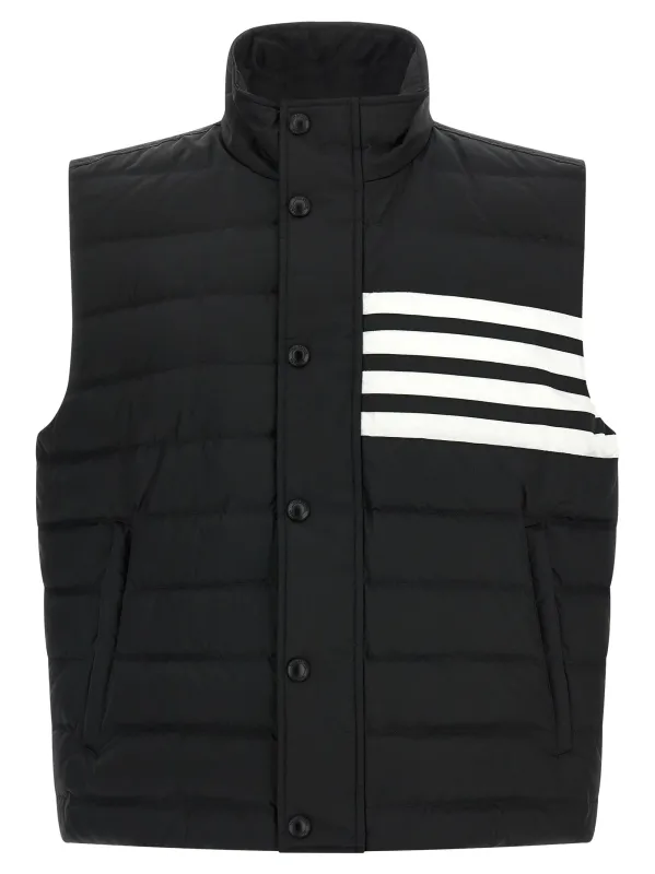 4 Bar Gilet White/Black sold by Wanan Luxury
