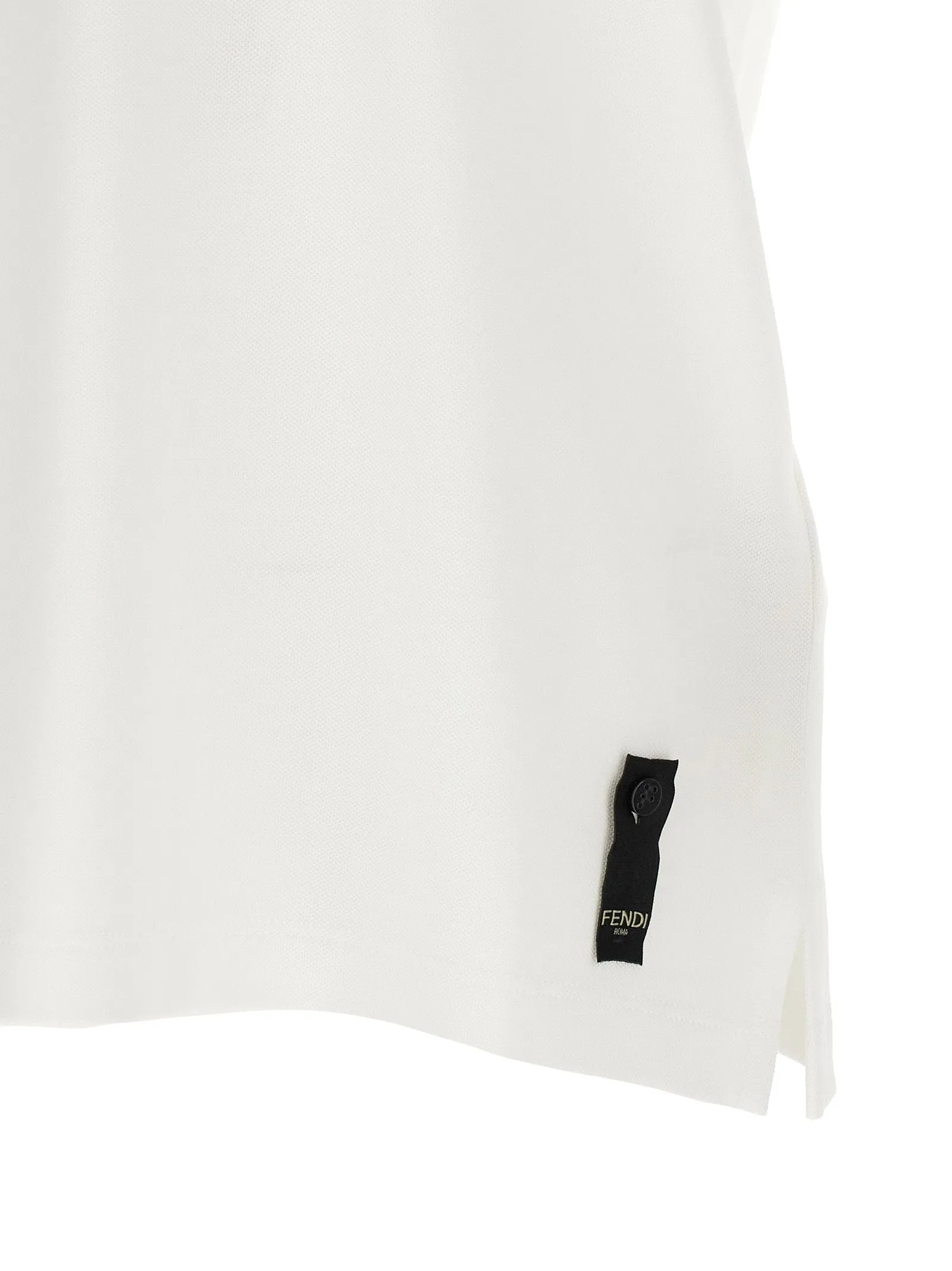 Ff Metallic Logo Shirt Polo White sold by Wanan Luxury product image thumbnail 4