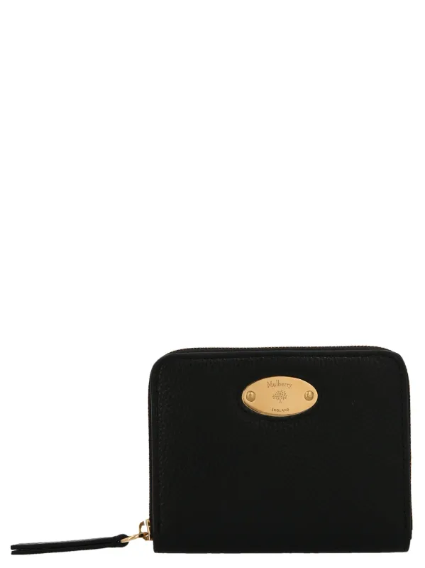 Logo Plaque Wallet Wallets And Card Holders Black sold by Wanan Luxury