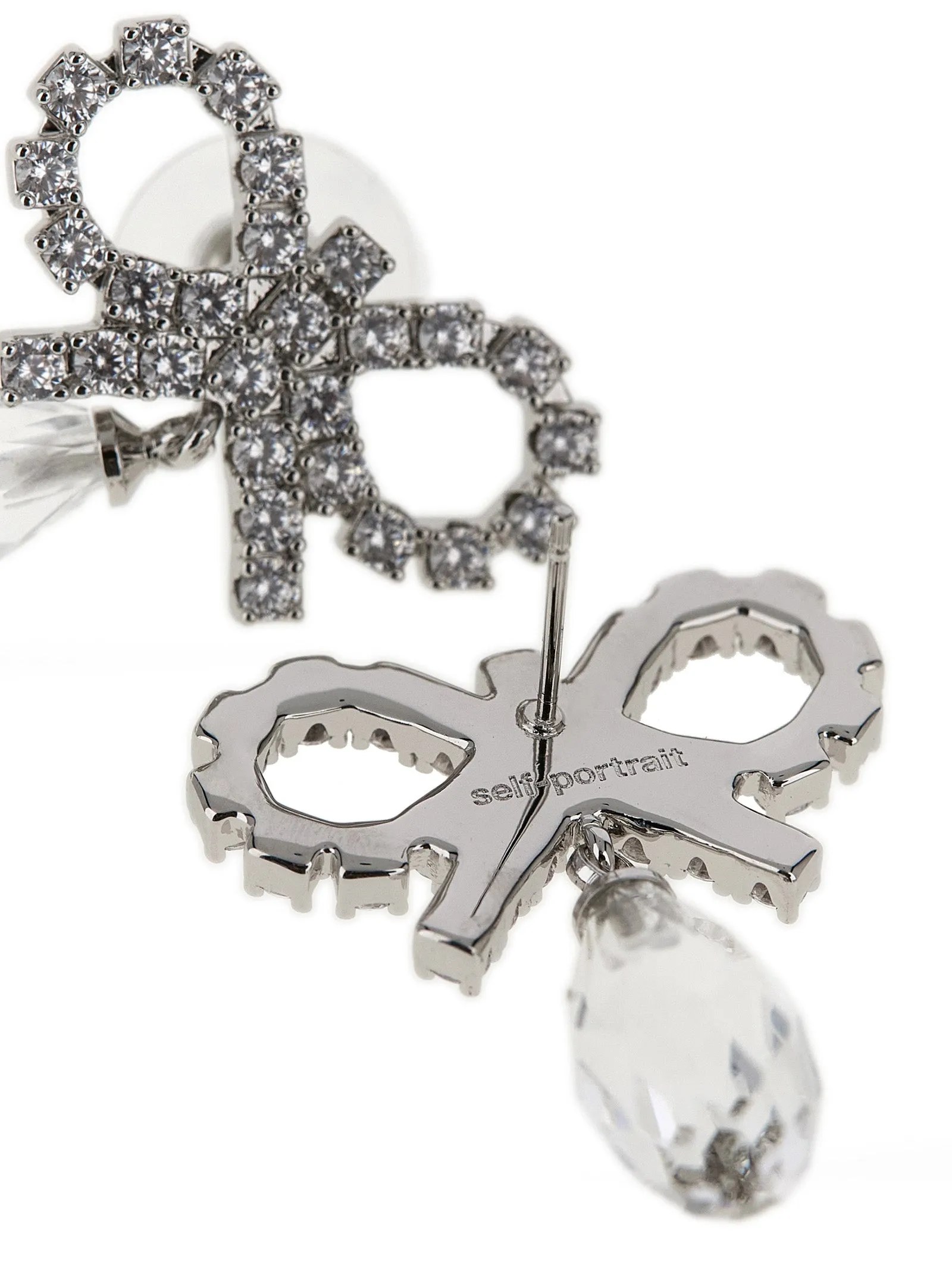 Bow Crystal Droplet Jewelry Silver sold by Wanan Luxury product image thumbnail 3