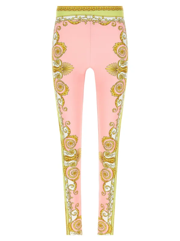 Spring Barocco Leggings Pink sold by Wanan Luxury