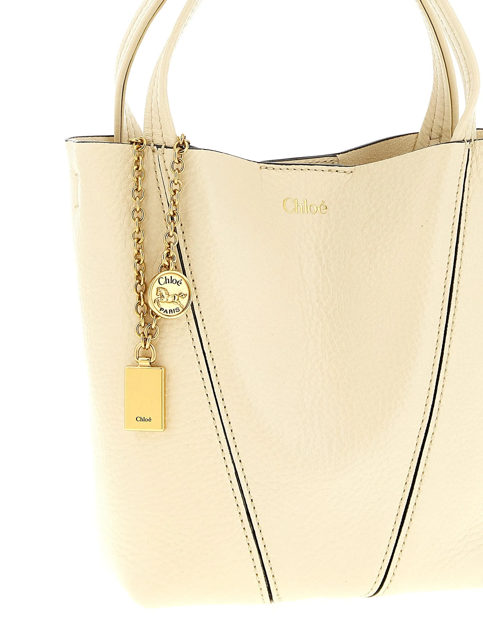 Chloé Spin Crossbody Bags Beige sold by Wanan Luxury product image thumbnail 3