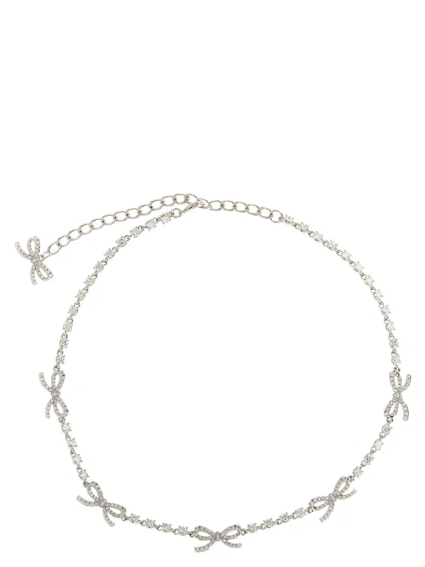 Crystal Bow Jewelry Silver sold by Wanan Luxury