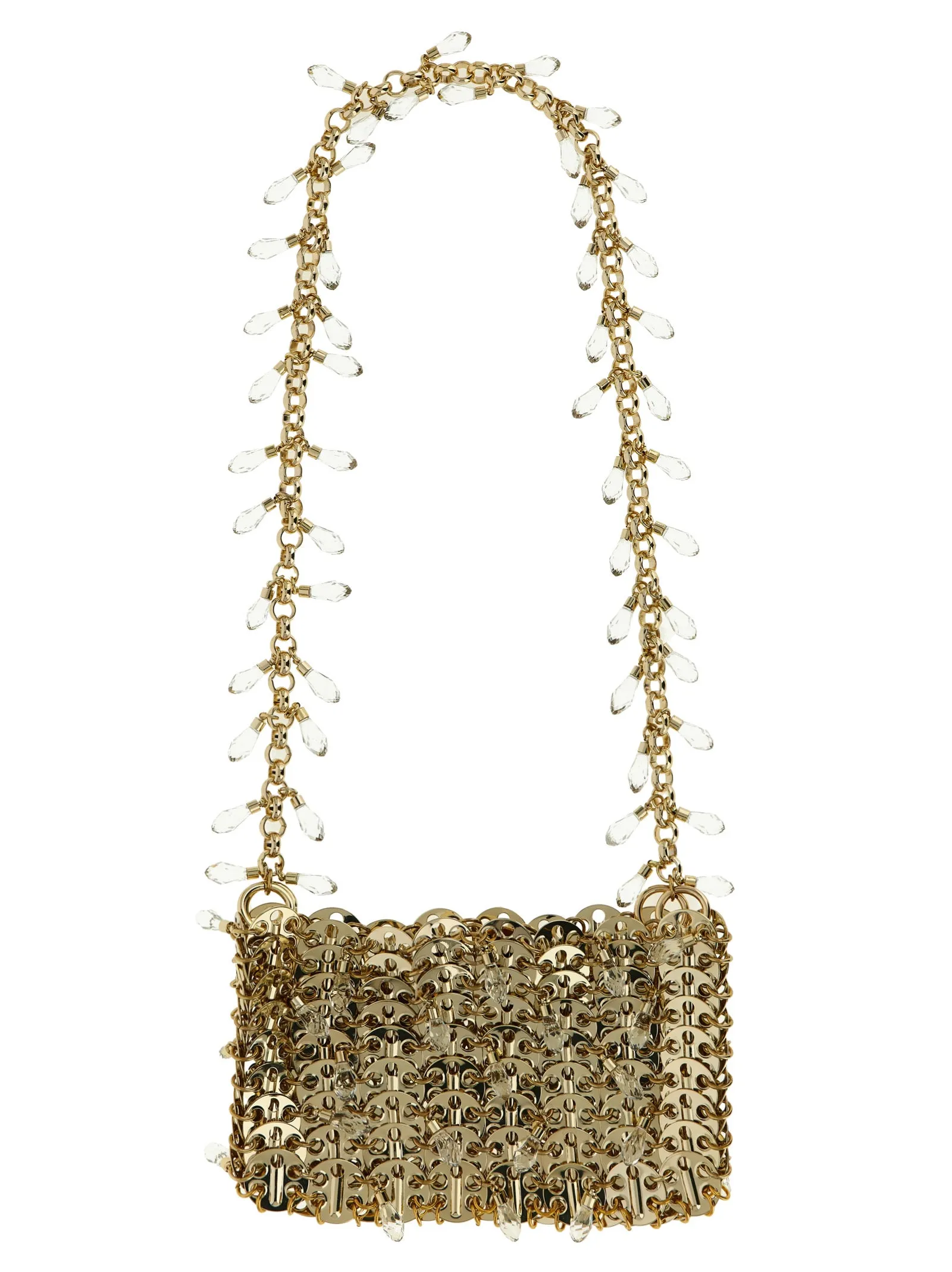 1969 Nano Crystal Shoulder Bags Gold sold by Wanan Luxury