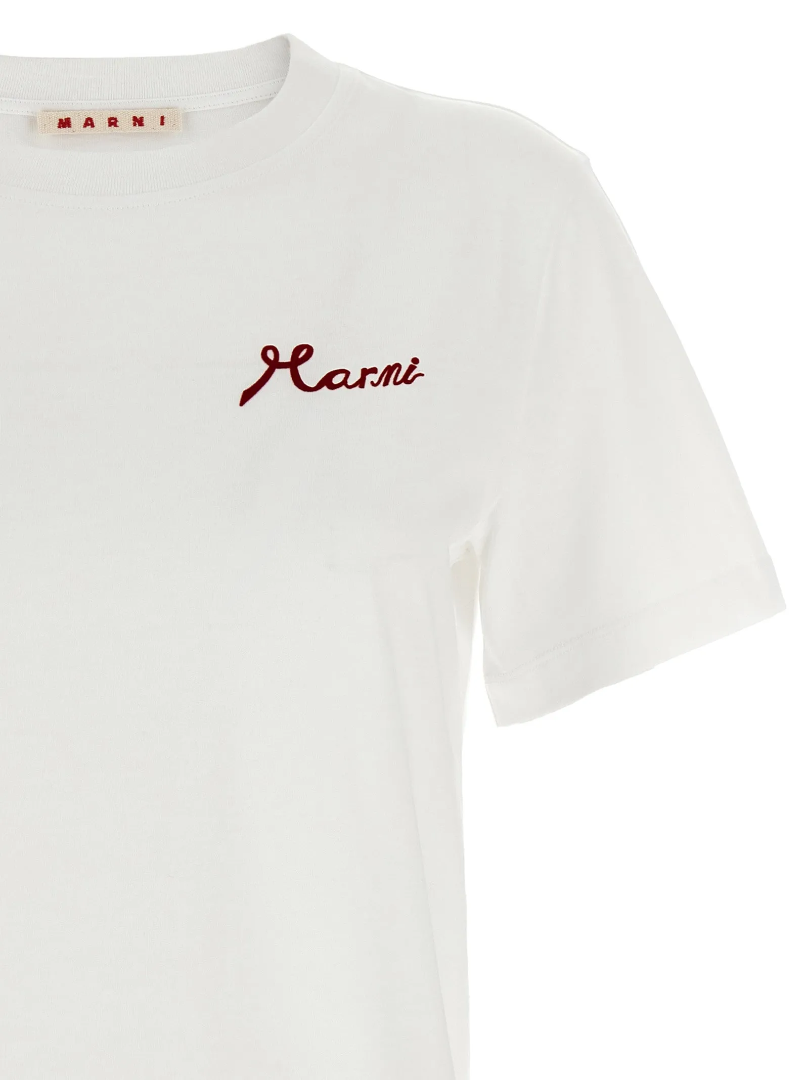 Flocked Logo T-Shirt White sold by Wanan Luxury product image thumbnail 3
